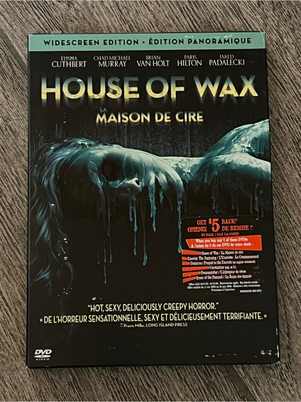 House of Wax Widescreen Edition DVD 2005 Paris Hilton Elisha Cuthbert Horror